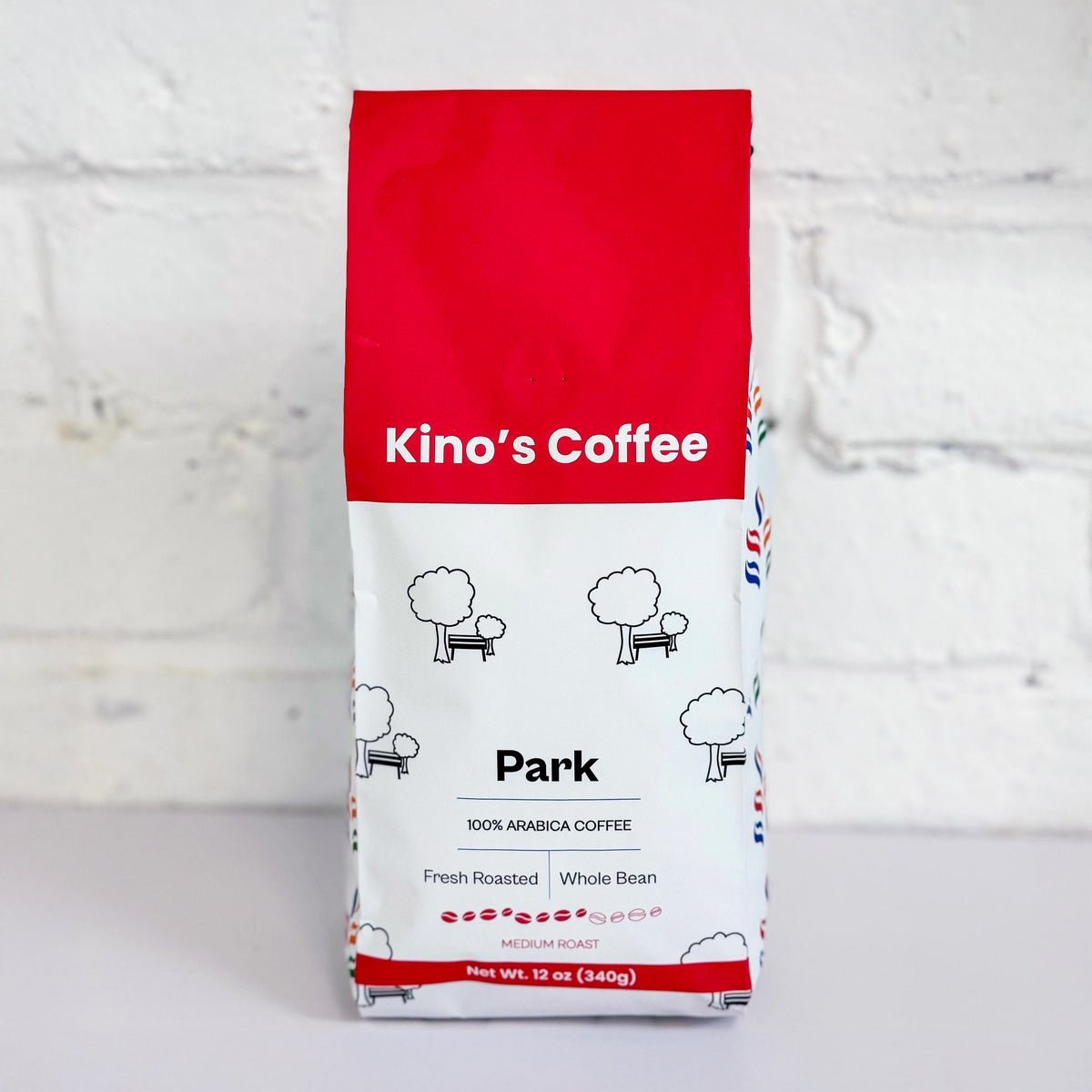 Kinos Coffee - Park Medium Roast, Mexican Chiapas Beans, Premium SHG EP Arabica Blend - 12 oz