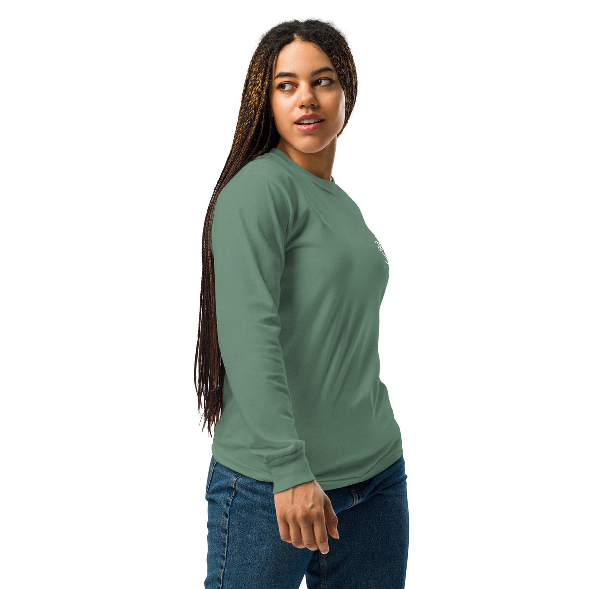 Comfort Colors Long Sleeve (Chest Logo + Joshua 1:9 Back)