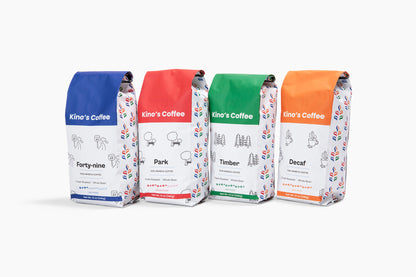 Kinos Coffee - Timber Dark Roast, Mexican Chiapas Beans, Premium SHG EP Arabica Blend - 12 oz